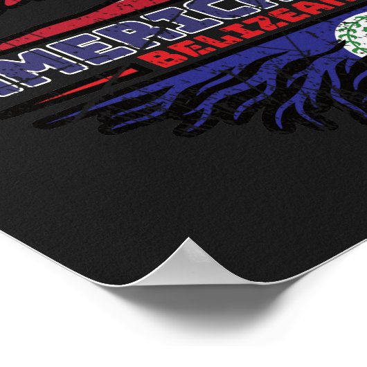 Belize Belizean US USA United States Tree Poster (Hoek)