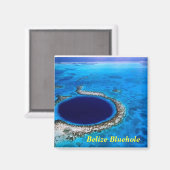 Belize bluehole, Belize Bluehole magneet (Voorkant / Achterkant)