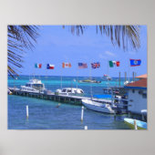 Belize Boats Poster (Voorkant)