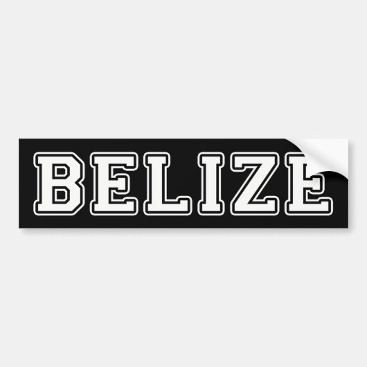 Belize Bumpersticker (Voorkant)