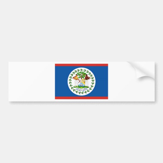 Belize Bumpersticker (Voorkant)