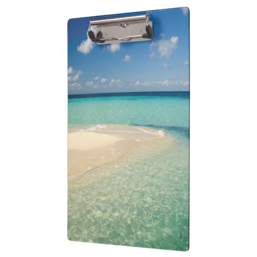 Belize, Caraïbisch Zee. Goff Caye, een klein eilan Klembord (Links)