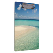 Belize, Caraïbisch Zee. Goff Caye, een klein eilan Klembord (Rechts)