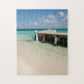 Belize, Caraïbisch Zee, Goff Caye. Een klein eilan Legpuzzel (Verticaal)
