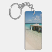 Belize, Caraïbisch Zee, Goff Caye. Een klein eilan Sleutelhanger (Voorkant Links)