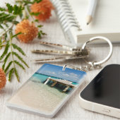 Belize, Caraïbisch Zee, Goff Caye. Een klein eilan Sleutelhanger (Voorkant Rechts)