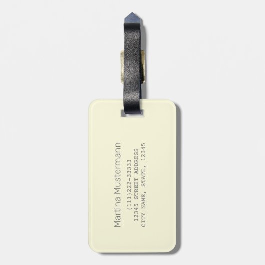 Belize Caribbean Retro Turtle  Souvenir Bagagelabel (Achterkant verticaal)