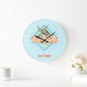 Belize Caribbean Retro Turtle  Souvenir Grote Klok (Huis)