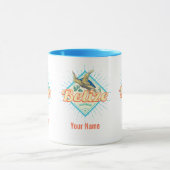 Belize Caribbean Retro Turtle Souvenir Mok (Midden)