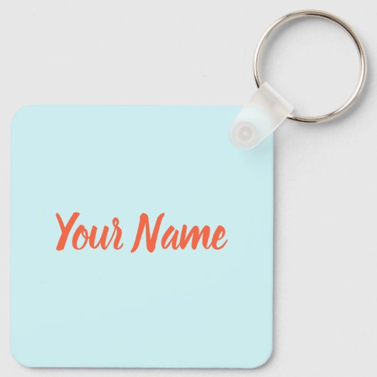 Belize Caribbean Retro Turtle  Souvenir Sleutelhanger (Achterkant)