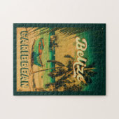 Belize Caribisch  palmbomen souvenir Legpuzzel (Horizontaal)