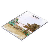 Belize Caribisch strandlandschap Notitieboek (Linkerzijde)