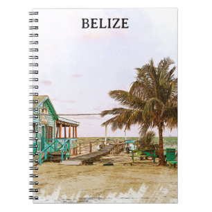 Belize Caribisch strandlandschap Notitieboek