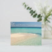 Belize, Caribisch Zee. Goff Caye, een klein eiland Briefkaart (Staand voorkant)