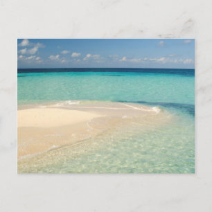 Belize, Caribische Zee. Goff Caye, een klein eilan Briefkaart
