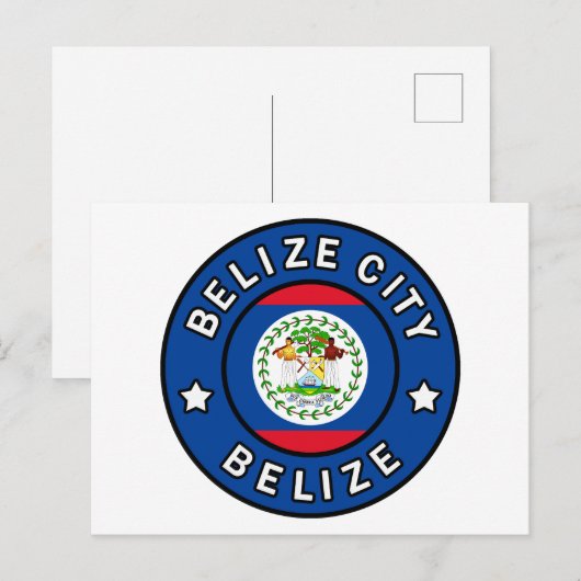 Belize City Belize Briefkaart (Voorkant / Achterkant)