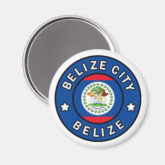 Belize City Belize Magneet (Voorkant / Achterkant)