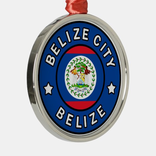 Belize City Belize Metalen Ornament (Rechts)
