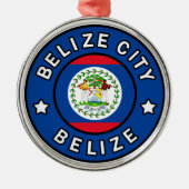 Belize City Belize Metalen Ornament (Voorkant)
