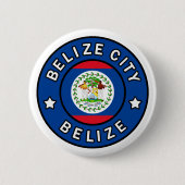 Belize City Belize Ronde Button 5,7 Cm (Voorkant)
