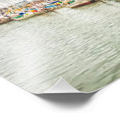 Belize City Harbor foto Art Print Foto Afdruk (Hoek)