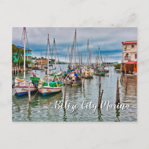Belize City Harbour en Marina Briefkaart