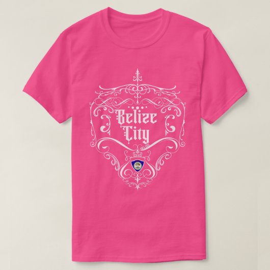Belize City  ontwerp 1 T-shirt (Design voorkant)