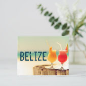 Belize cocktails briefkaart (Staand voorkant)