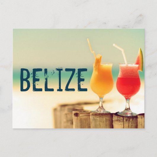 Belize cocktails briefkaart (Voorkant)