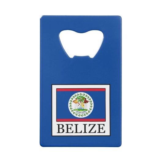 Belize Creditkaart Flessenopener (Voorkant)