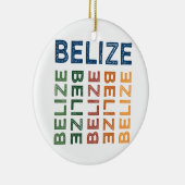 Belize Cute Colorful Keramisch Ornament (Rechts)