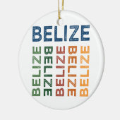 Belize Cute Colorful Keramisch Ornament (Links)