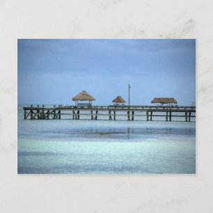 Belize Dock Huts Briefkaart