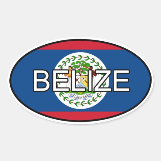 Belize Euro Sticker (Voorkant)