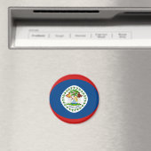 Belize Fisheye Vlag Magneet (Insitu (Vaatwasser))