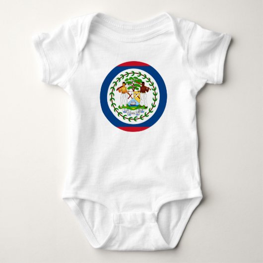 Belize flag Baby Jersey Bodysuit (Voorkant)