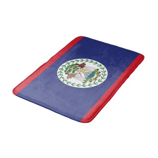 Belize Flag Badmat (Gekanteld)