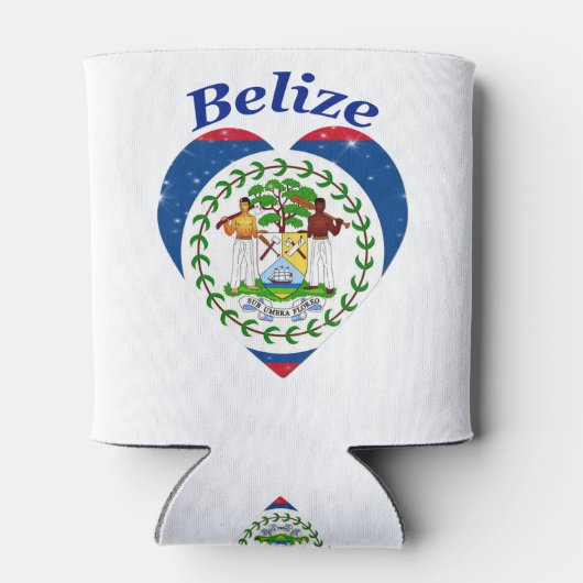Belize Flag Blikjeskoeler (Achterkant)