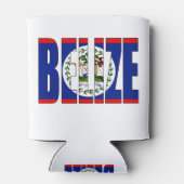 Belize Flag Blikjeskoeler (Achterkant)
