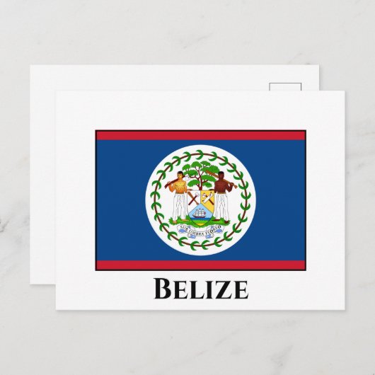 Belize Flag Briefkaart (Voorkant / Achterkant)