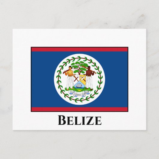 Belize Flag Briefkaart (Voorkant)