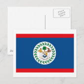 Belize Flag Briefkaart (Voorkant / Achterkant)