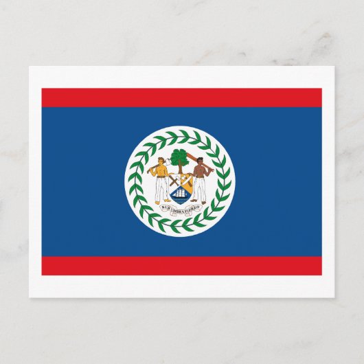 Belize Flag Briefkaart (Voorkant)