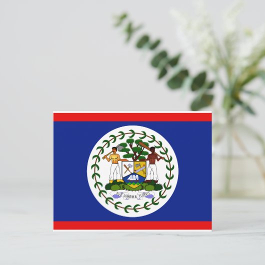 Belize Flag Briefkaart (Staand voorkant)