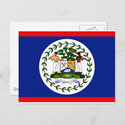 Belize Flag Briefkaart (Voorkant / Achterkant)