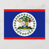 Belize Flag Briefkaart (Voorkant)
