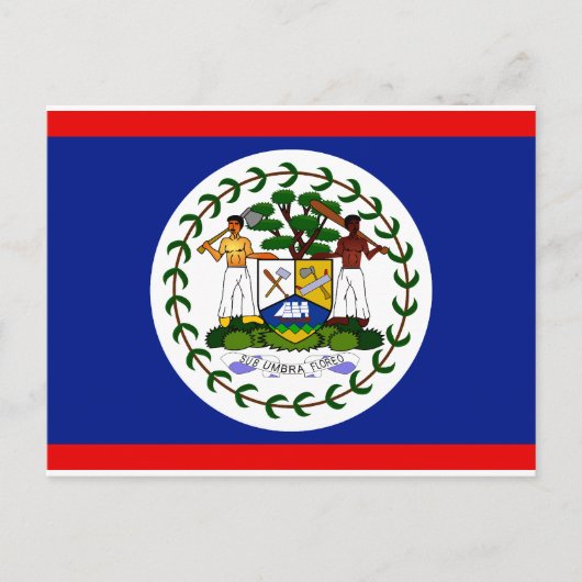 Belize Flag Briefkaart (Voorkant)