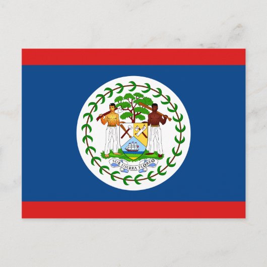 Belize Flag Briefkaart (Voorkant)