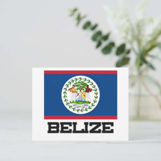 Belize Flag Briefkaart (Staand voorkant)