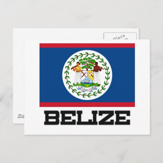 Belize Flag Briefkaart (Voorkant / Achterkant)